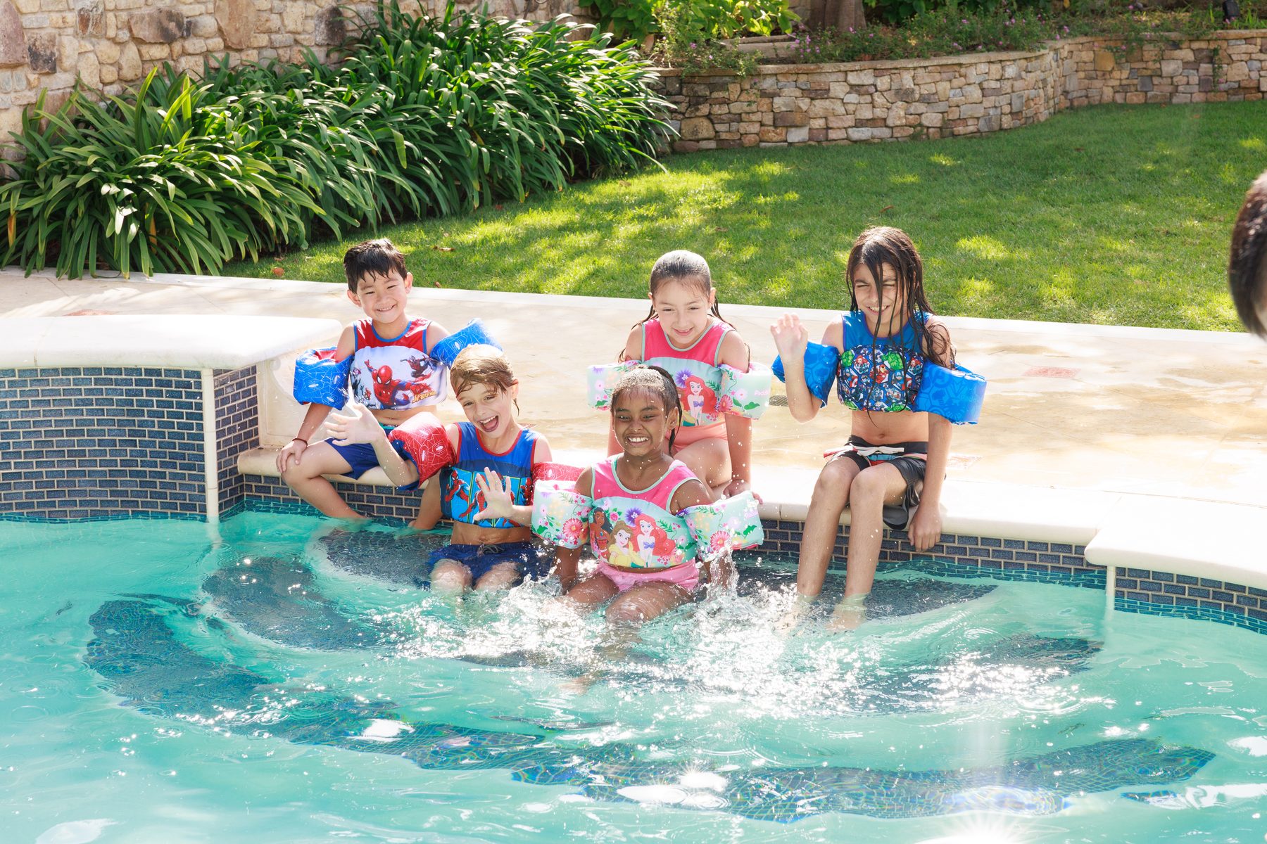Kids in Marvel and Disney Paddle Pals